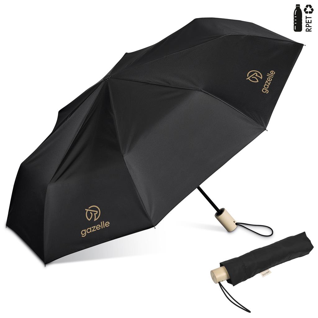 Okiyo Ameno Recycled PET Auto-Open Compact Umbrella Okiyo Ameno Recycled PET Auto-Open Compact Umbrella - Image 1