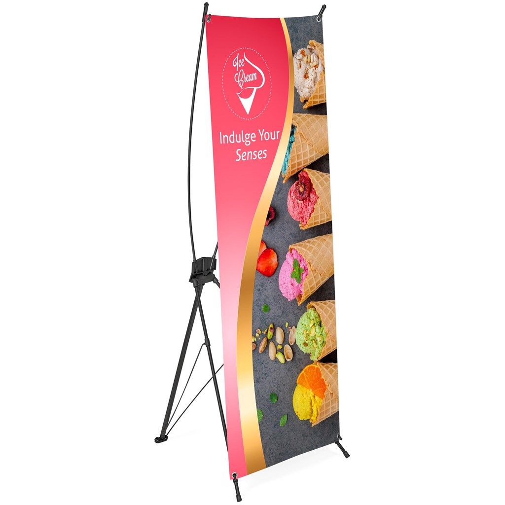 Champion Layflat PVC X-Banner 60cm x 160cm Champion Layflat PVC X-Banner 60cm x 160cm - Image 1