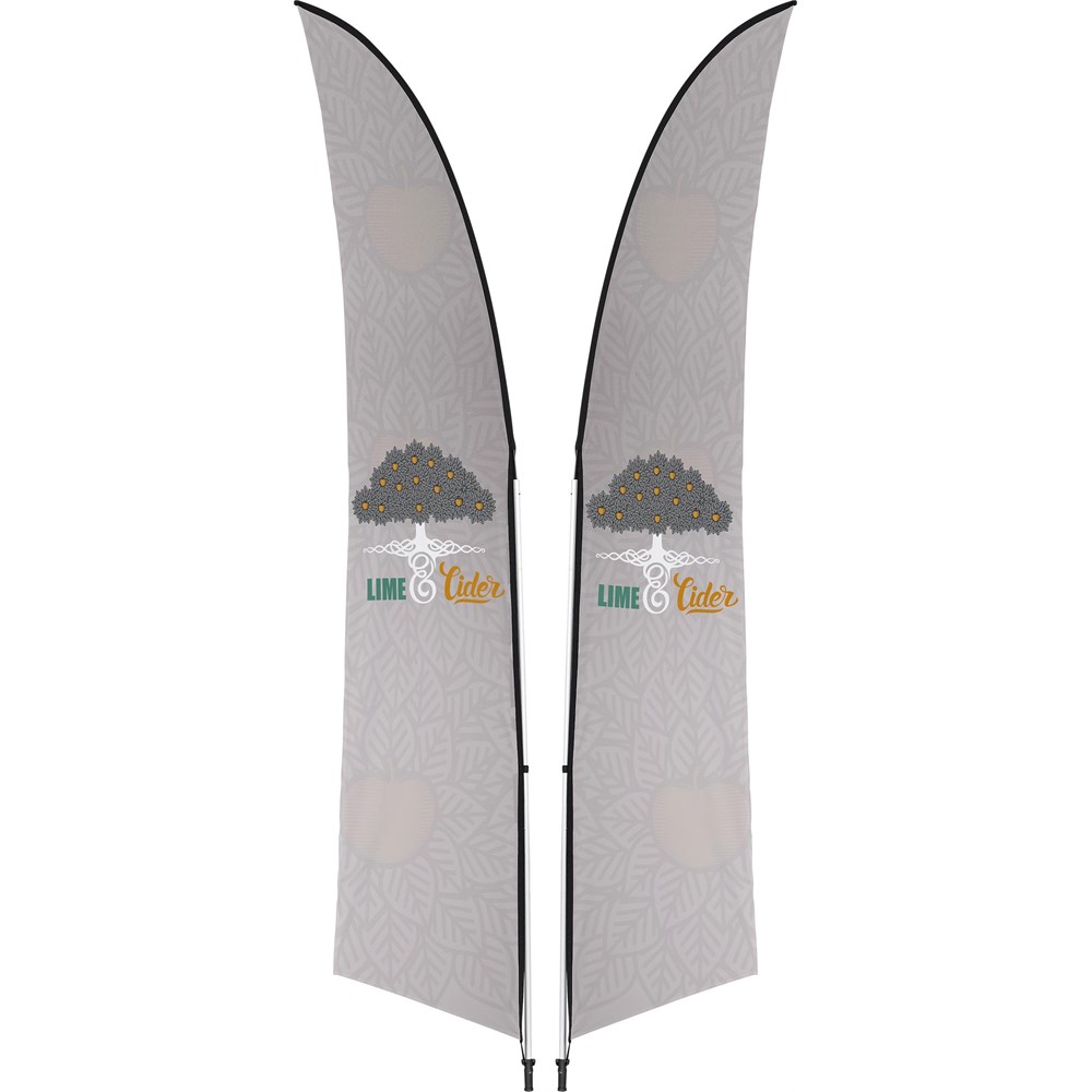 Legend 3M Sublimated Arcfin Double-Sided Flying Banner - 1 complete unit Legend 3M Sublimated Arcfin Double-Sided Flying Banner - 1 complete unit - Image 1