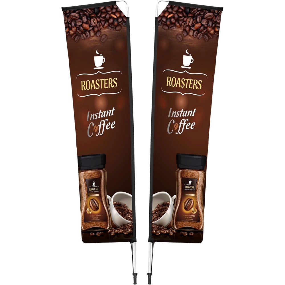 Legend 3M Sublimated Telescopic Double-Sided Flying Banner - 1 complete unit Legend 3M Sublimated Telescopic Double-Sided Flying Banner - 1 complete unit - Image 1