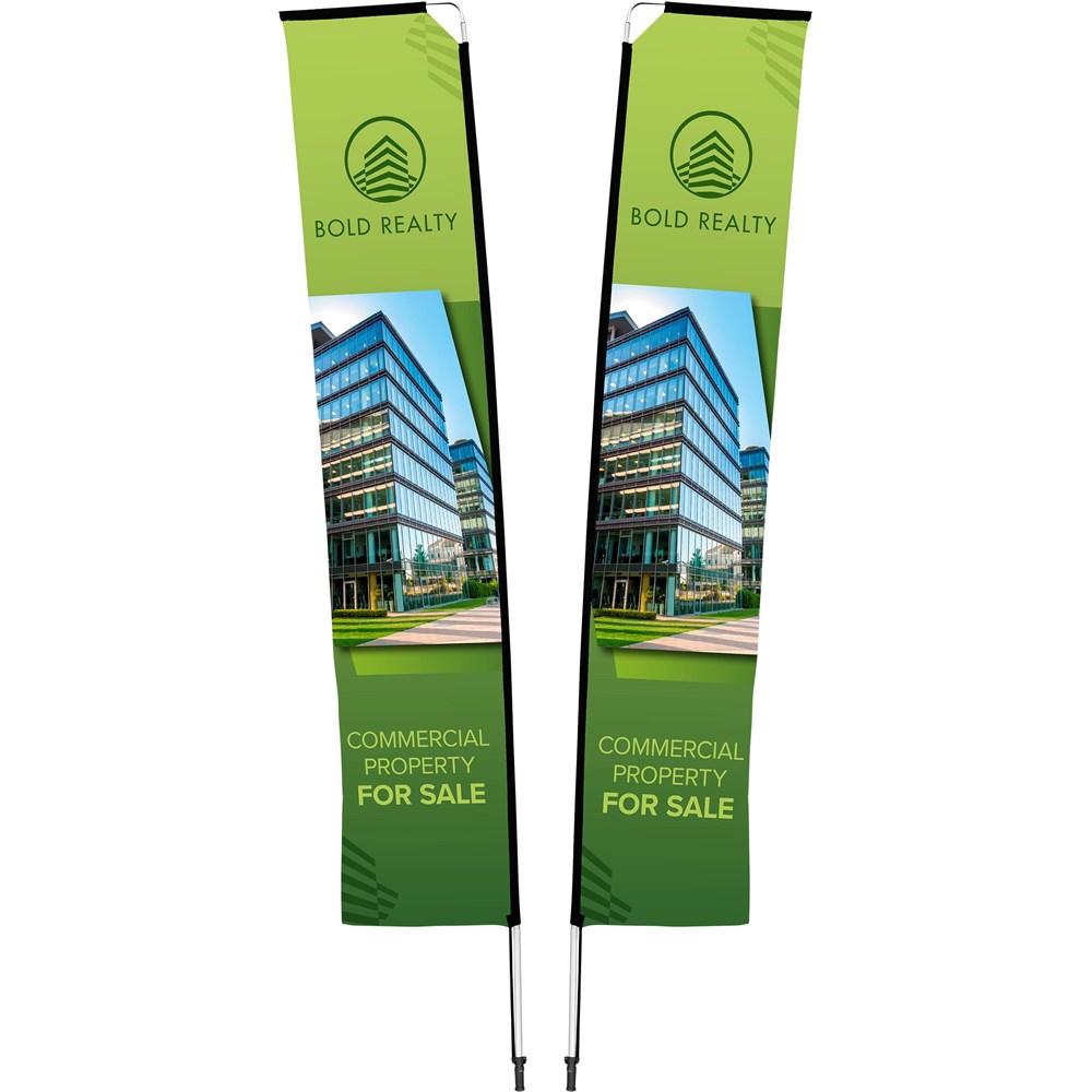 Legend 4M Sublimated Telescopic Double-Sided Flying Banner - 1 complete unit Legend 4M Sublimated Telescopic Double-Sided Flying Banner - 1 complete unit - Image 1