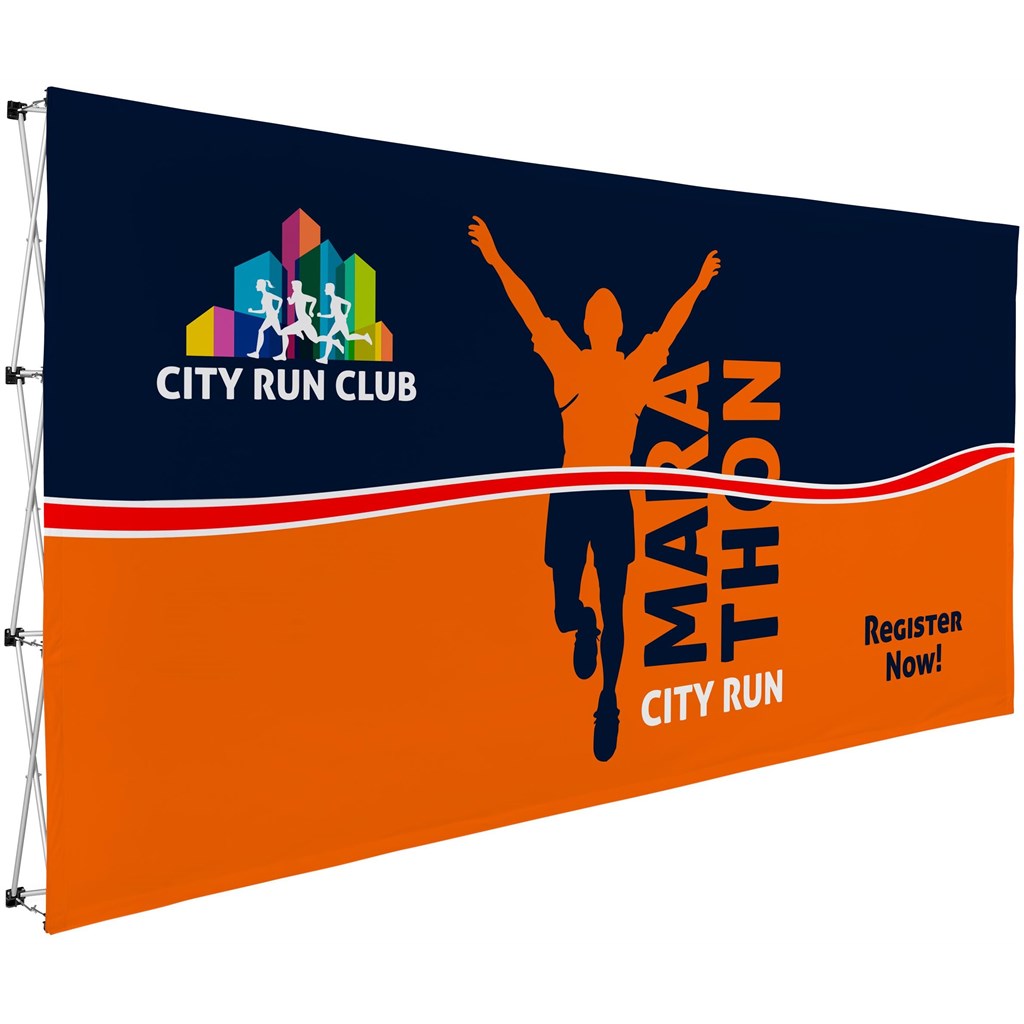 Legend Straight Banner Wall 4.45m x 2.25m Legend Straight Banner Wall 4.45m x 2.25m - Image 1