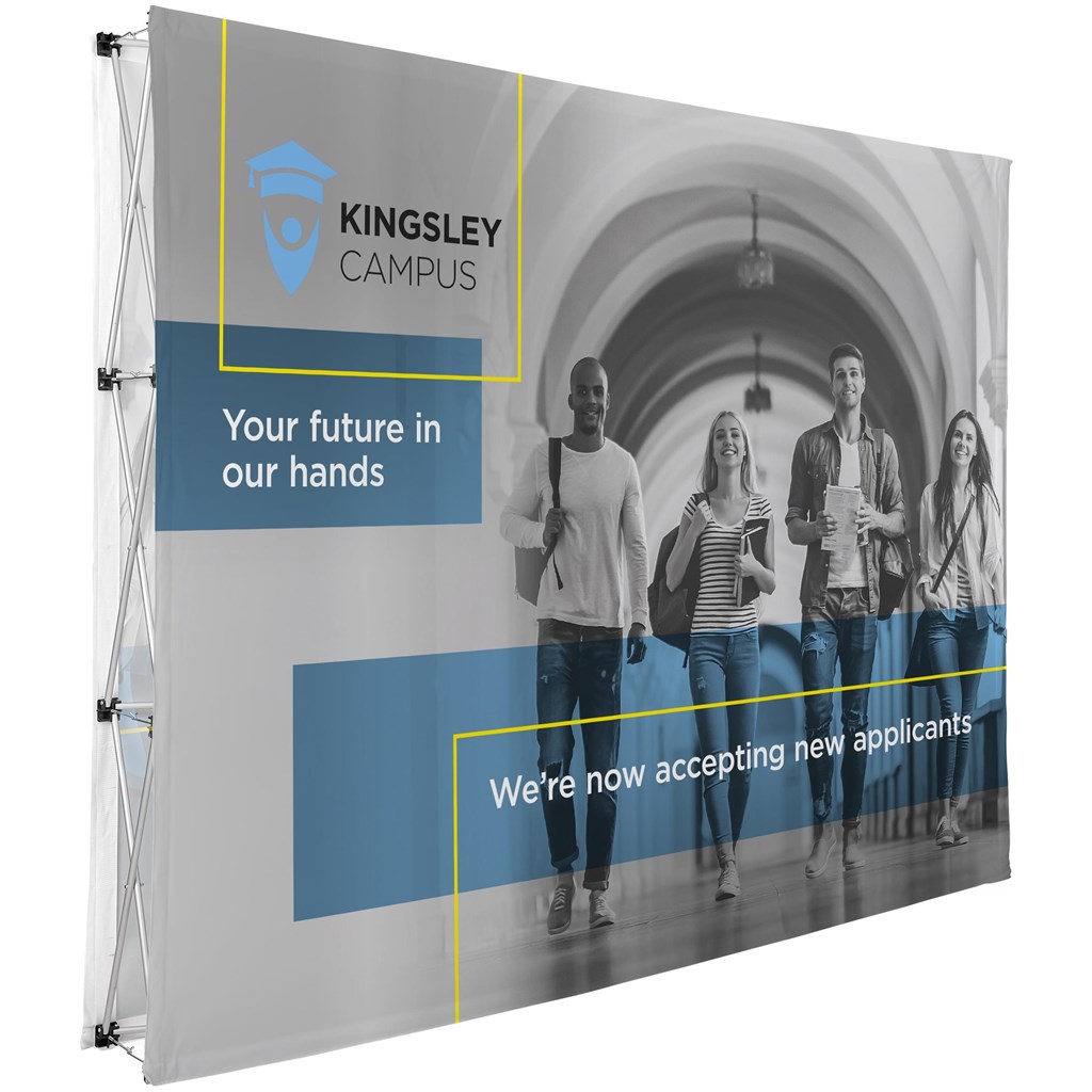 Legend Double-Sided Straight Banner Wall 3m x 2.25m Legend Double-Sided Straight Banner Wall 3m x 2.25m - Image 1