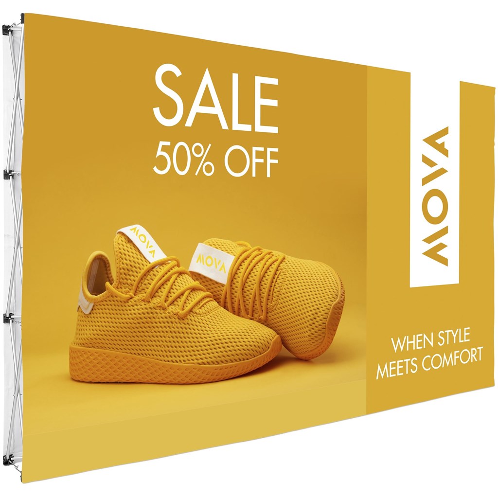 Legend Double-Sided Straight Banner Wall 3.7m x 2.25m Legend Double-Sided Straight Banner Wall 3.7m x 2.25m - Image 1