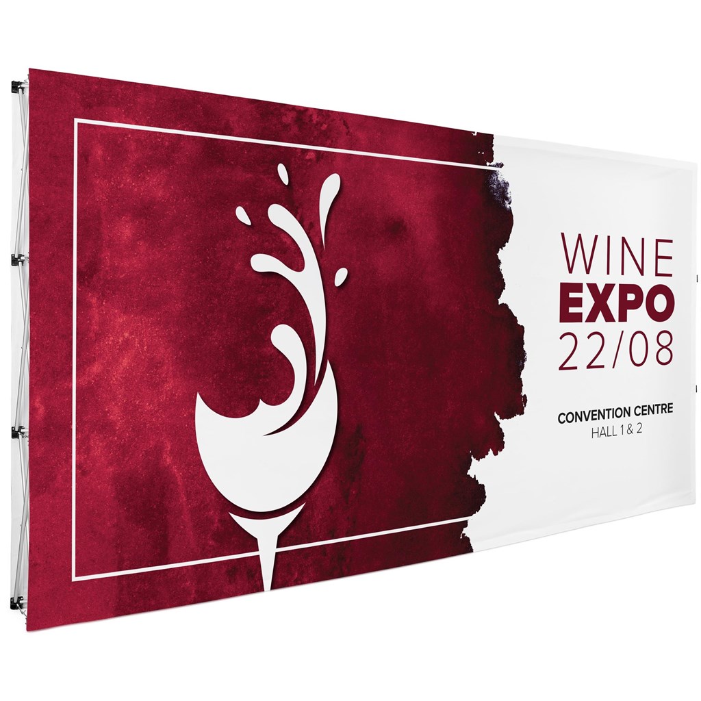 Legend Double-Sided Straight Banner Wall 4.45m x 2.25m Legend Double-Sided Straight Banner Wall 4.45m x 2.25m - Image 1