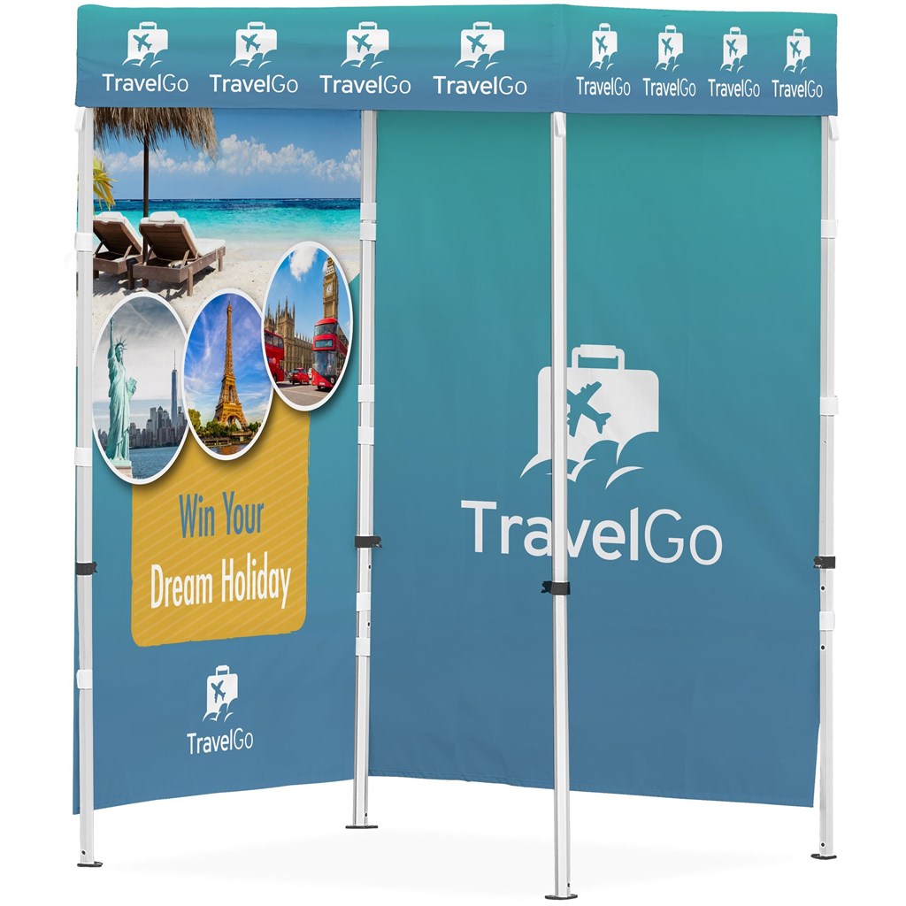 Ovation Sublimated Gazebo 1.5m X 1.5m - 2 Full-Wall Skins Ovation Sublimated Gazebo 1.5m X 1.5m - 2 Full-Wall Skins - Image 1