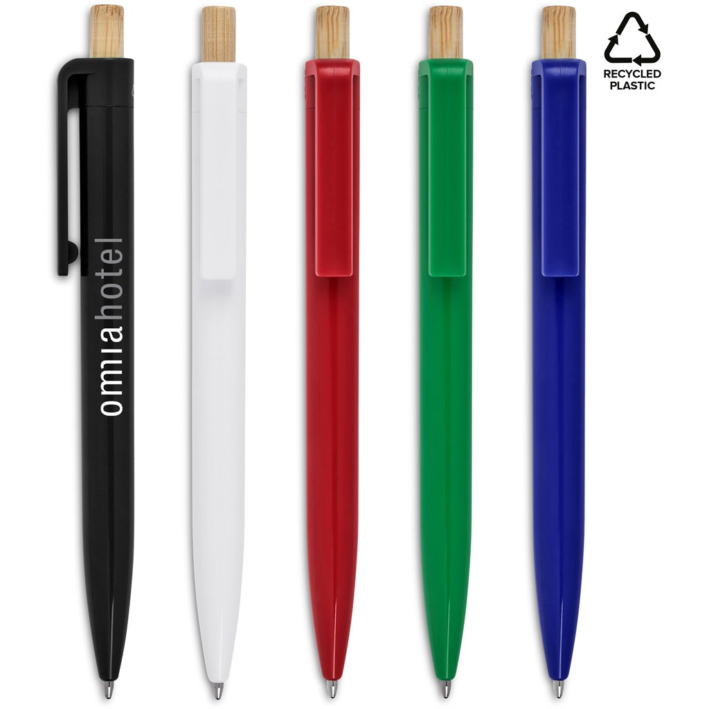 Altitude Tickit Recycled Plastic & Bamboo Ball Pen Altitude Tickit Recycled Plastic & Bamboo Ball Pen - Image 1