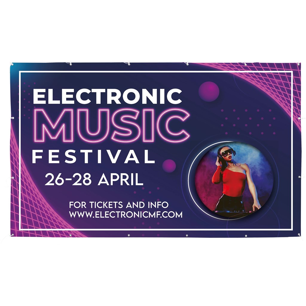 PVC Banner 2.45m x 1.5m PVC Banner 2.45m x 1.5m - Image 1