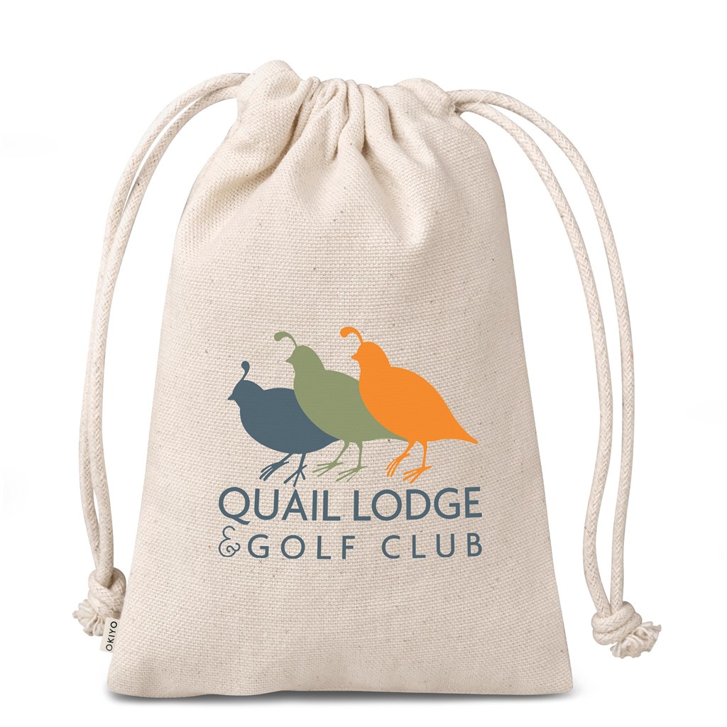 Okiyo Chikara Mini Cotton Drawstring Pouch Okiyo Chikara Mini Cotton Drawstring Pouch - Image 1