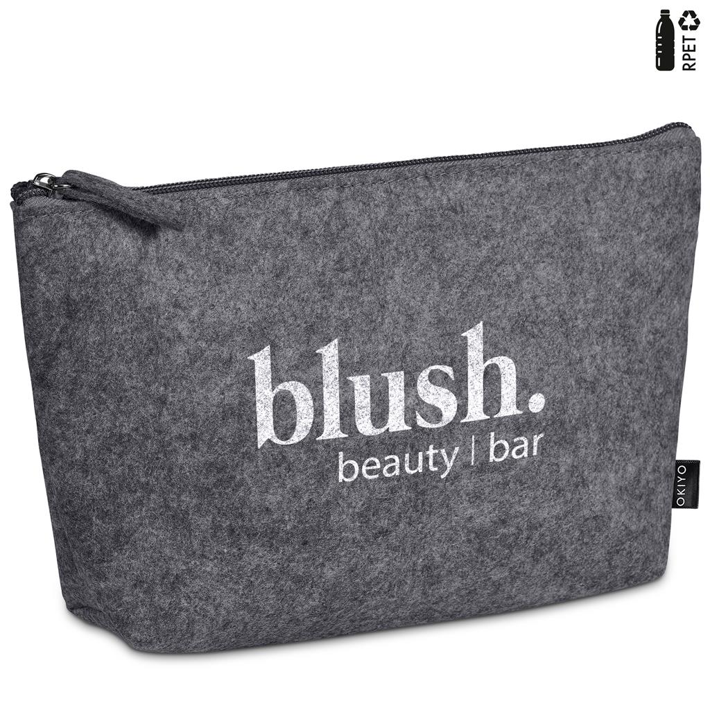 Okiyo Kesho Recycled PET Felt Mini Cosmetic Bag Okiyo Kesho Recycled PET Felt Mini Cosmetic Bag - Image 1