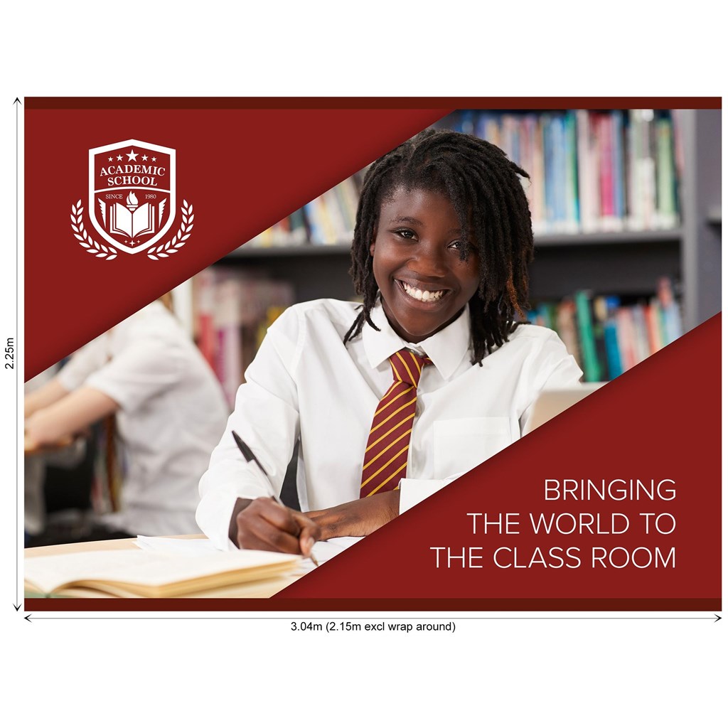 Legend Curved Banner Wall Skin with Wings 3.20m x 2.25m (Excludes Hardware) Legend Curved Banner Wall Skin with Wings 3.20m x 2.25m (Excludes Hardware) - Image 1