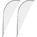 Legend 3m Sharkfin Flying Banner (Set of 2) - Image 2