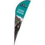 Legend 4M Sublimated Sharkfin Double-Sided Flying Banner - 1 complete unit - Image 5