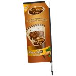 Legend 2M Sublimated Telescopic Double-Sided Flying Banner - 1 complete unit - Image 4