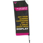 Legend 2M Sublimated Telescopic Double-Sided Flying Banner - 1 complete unit - Image 3