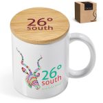 Okiyo Sozo Bamboo & Ceramic Sublimation Coffee Mug - 330ml - Image 8