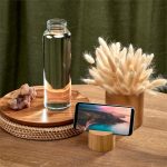 Okiyo Kenko Phone Stand Glass Water Bottle - 700ml - Image 2