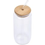 Okiyo Natsu Glass & Bamboo Tumbler & Straw - 500ml - Image 7