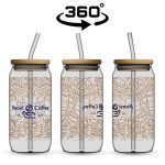 Okiyo Natsu Glass & Bamboo Tumbler & Straw - 500ml - Image 8