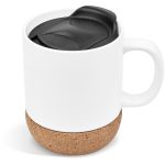 Serendipio Sienna Cork & Ceramic Sublimation Coffee Mug - 340ml - Image 4