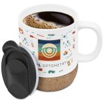 Serendipio Sienna Cork & Ceramic Sublimation Coffee Mug - 340ml - Image 5