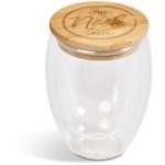 Okiyo Moco Glass & Bamboo Double-Wall Cup - 350ml - Image 6