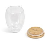 Okiyo Moco Glass & Bamboo Double-Wall Cup - 350ml - Image 4