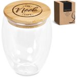 Okiyo Moco Glass & Bamboo Double-Wall Cup - 350ml - Image 18