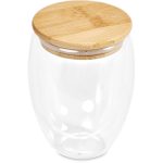 Okiyo Moco Glass & Bamboo Double-Wall Cup - 350ml - Image 10