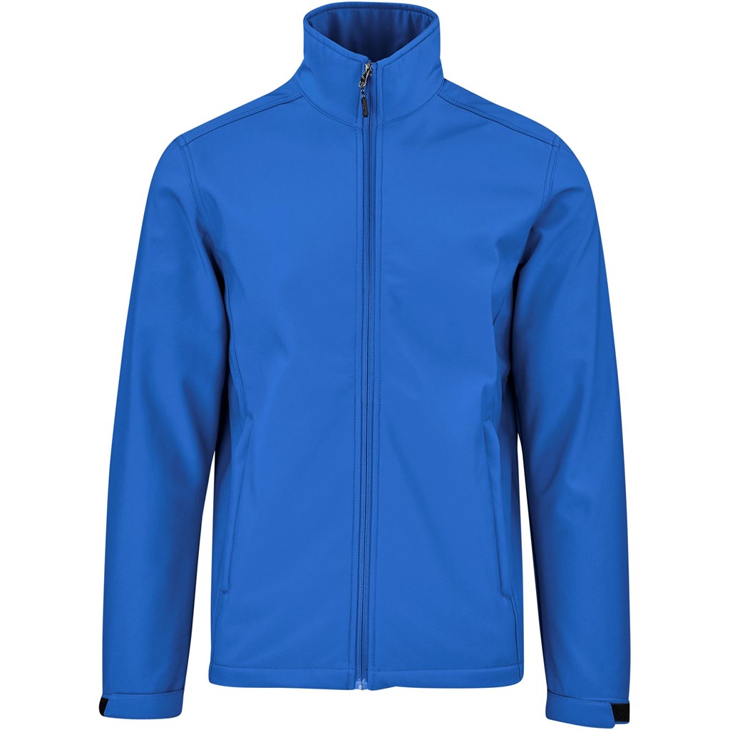 Mens Maxson Softshell Jacket - Blue Mens Maxson Softshell Jacket - Blue - Image 1