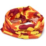 Adults Camo Flexi Tubular Bandana - Orange - Image 2