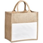 Okiyo Nuri Sublimated Pocket Jute Tote - Image 3