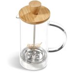 Okiyo Osu Glass & Bamboo Coffee Plunger - 350ml - Image 3