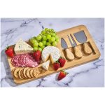 Okiyo Chizu Bamboo Cheese Board Set - Image 5