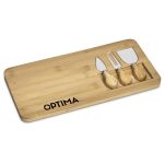 Okiyo Chizu Bamboo Cheese Board Set - Image 2
