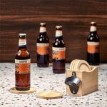 Okiyo Kanpai Bamboo Coaster & Bottle Opener Set - Image 8