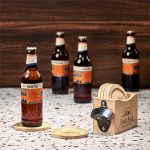 Okiyo Kanpai Bamboo Coaster & Bottle Opener Set - Image 10