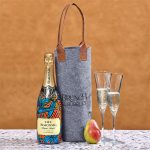 Okiyo Tahada RPET Felt Wine Tote - Image 3