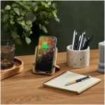 Okiyo Noryoku Bamboo Wireless Charging Phone Stand - Image 3