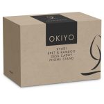 Okiyo Kyadi Recycled PET & Bamboo Desk Caddy Phone Stand - Image 11