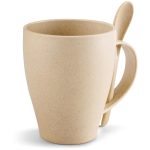 Okiyo Kawai Wheat Straw Mug & Spoon - 350ml - Image 13
