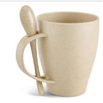 Okiyo Kawai Wheat Straw Mug & Spoon - 350ml - Image 7