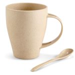 Okiyo Kawai Wheat Straw Mug & Spoon - 350ml - Image 8