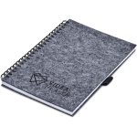 Okiyo Fuji Recycled PET Felt A5 Spiral Notebook - Image 8