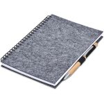 Okiyo Fuji Recycled PET Felt A5 Spiral Notebook - Image 2