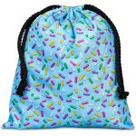 Pre-Printed Sample Hoppla Indian Midi Polyester Drawstring Pouch - Image 2