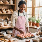 Pre-Printed Sample Hoppla Simma Recycled PET Stitch-Bond Apron - Image 2