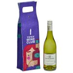 Pre-Printed Sample Hoppla Velto RPET Felt Single Wine Carrier - Image 2