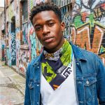 Pre-Printed Sample Hoppla Nurva Polyester Bandana - Image 3