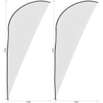 Legend 2m Sublimated Sharkfin Flying Banner Skin - Set Of 2 (Excludes Hardware) - Image 2